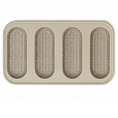 Silikon Mini Baget Ekmek Kalıbı 30×20 cm - 1