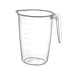 Plastik Ölçü Kabı 2 Litre Dereceli 