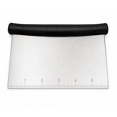 Ölçülü Paslanmaz Çelik Hamur Kazıyıcı 15×10 cm - 1