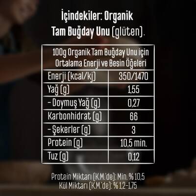 Organik Tam Buğday Unu 1 Kg - 4