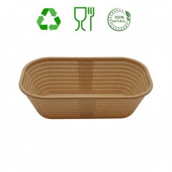 Oval Bio-Composite Bread Proofing Basket (Eco-Friendly Olive Stone) - 1