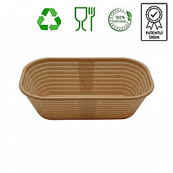 Oval Bio-Composite Bread Proofing Basket (Eco-Friendly Olive Stone) - 1