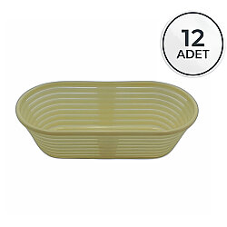 Oval Ekmek Hamur Mayalama Sepeti 12 Adet - DincKitchen