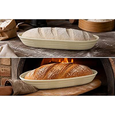 Oval Francala Hamur Mayalama Sepeti 28x12,5x6 cm - 5