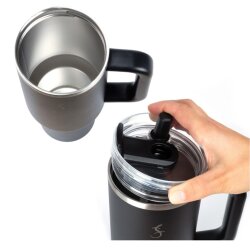 Lurch Big Cup 1.2 L Paslanmaz Çelik Termos Uzatılabilir Pipetli Çift Cidarlı Sızdırmaz - 11