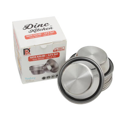 Paslanmaz Nata Kalıbı 12li Set - 1