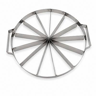 Paslanmaz Çelik Pasta Dilimleme Aparatı 28 cm 13 Dilim - 2