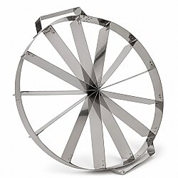 Paslanmaz Çelik Pasta Dilimleme Aparatı 28 cm 13 Dilim - MUTFAK KİTAP