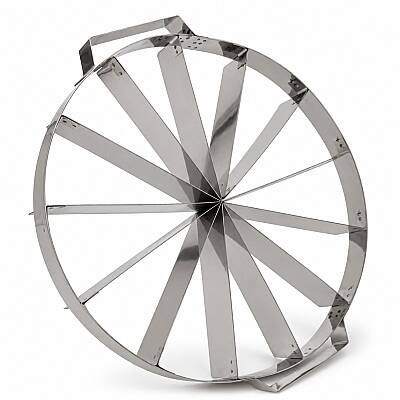 Paslanmaz Çelik Pasta Dilimleme Aparatı 28 cm 13 Dilim - 1
