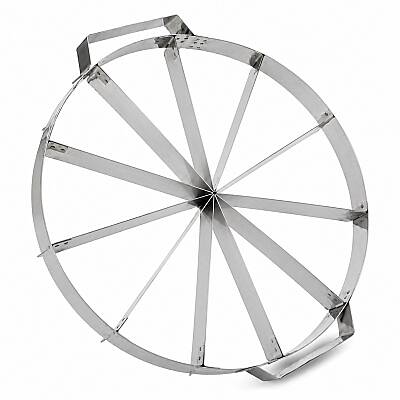 Paslanmaz Çelik Pasta Dilimleme Aparatı 28 cm 10 Dilim - 1