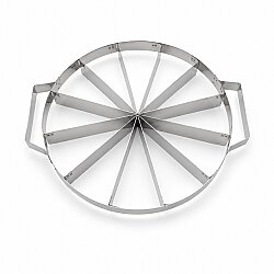 Paslanmaz Çelik Pasta Dilimleme Aparatı 28 cm 12 Dilim - 2