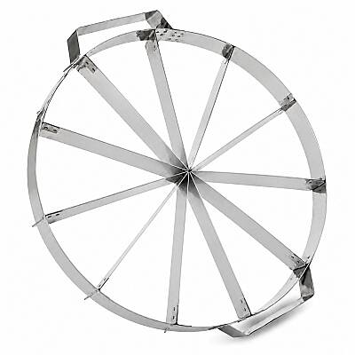 Paslanmaz Çelik Pasta Dilimleme Aparatı 28 cm 12 Dilim - 1