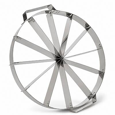 Paslanmaz Çelik Pasta Porsiyonlama Aparatı 28 cm 11 Dilim - 1