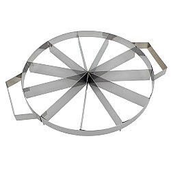 Paslanmaz Çelik Pasta Porsiyonlama Aparatı 28 cm 11 Dilim - 2