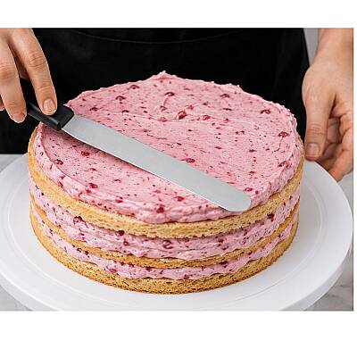 Pasta Paleti 304 Krom Esnek Düz Oval Uçlu 20 cm - 3