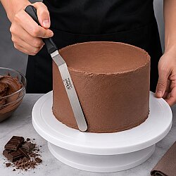 Pasta Paleti Paslanmaz Çelik Esnek Mini Kıvrık Oval Uçlu 12 cm - 3