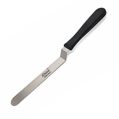 Pasta Paleti Paslanmaz Çelik Esnek Mini Kıvrık Oval Uçlu 12 cm - 1