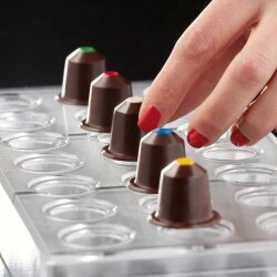 Pavoni Innovation Polikarbon Pralin Çikolata Kalıbı Kahve Kapsülü PC36 - 2