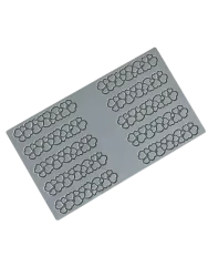 Pavoni Silikon Tuil ve Dekor Kalıbı PR009 Hearts 3 Kalp - 2