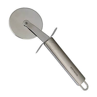 Profesyonel Paslanmaz Çelik Pizza Ruleti 22 cm - 1