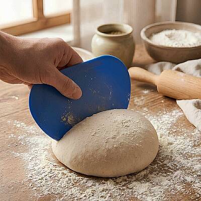 Dinc Kitchen Plastik Oval Hamur Kazıyıcı 2'li Set - 4