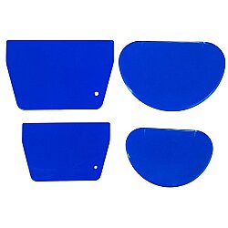Dinc Kitchen Plastik Oval Hamur Kazıyıcı 4'lü Set - 2