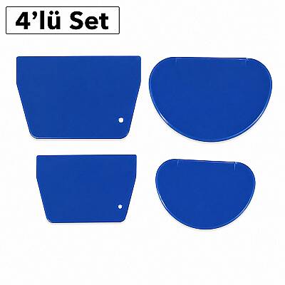 Dinc Kitchen Plastik Oval Hamur Kazıyıcı 4'lü Set - 1