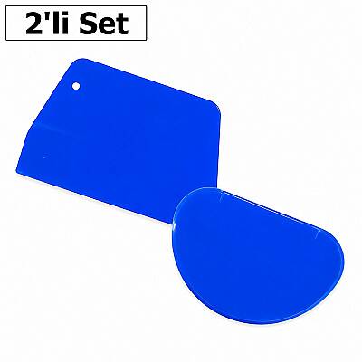 Dinc Kitchen Plastik Oval Hamur Kazıyıcı Küçük Boy 2'li Set - 1