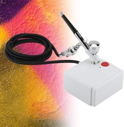 Profesyonel Portatif Airbrush ve Kompresör Seti - 6