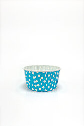 Roll-up Muffin Kek Kapsülü Mavi Puantiyeli Büyük Boy - 2