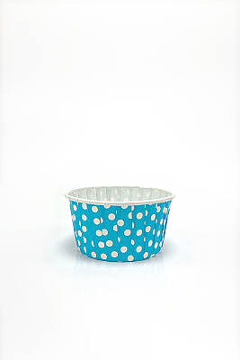 Roll-up Muffin Kek Kapsülü Mavi Puantiyeli Büyük Boy - 2