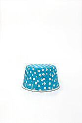 Roll-up Muffin Kek Kapsülü Mavi Puantiyeli Büyük Boy - 3