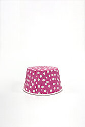 Roll-up Muffin Kek Kapsülü Pembe Puantiyeli Büyük Boy - 3