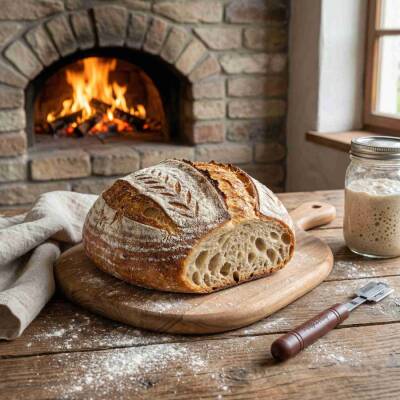 Professional Round Bio-Composite Bread Proofing Basket (Olive Stone) - 6
