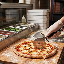 Pizza Kesici Rulet 20,5 cm Paslanmaz Çelik - 3