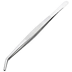 Eğik Uçlu Şef Dekor Cımbızı 25 cm Paslanmaz Çelik - 1