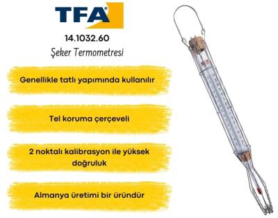 Metal Çerçeveli Analog Şeker Termometresi Derecesi - 2