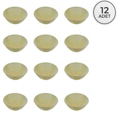 Bio-Composite Bread Proofing Basket Set - Pack of 12 (Olive Stone) - 1