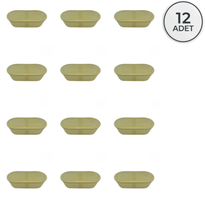 Professional Bread Proofing Basket Set - Pack of 12 (Bannetons) - 2