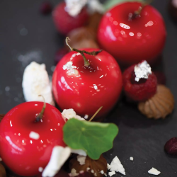 Silikomart 3D Mini Meyve Silikon Kalıbı Elma Kiraz Şeftali Mela, Ciliegia & Pesca 30 - 3