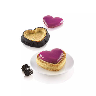 Silikomart Delikli Kit Mini Tart Petit Amour - 6