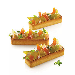 Silikomart Delikli Tart Kalıbı Dikdörtgen - 7