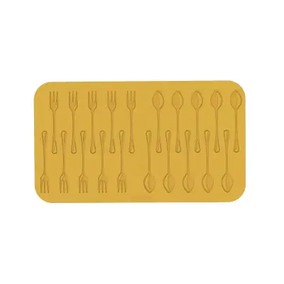 Silikomart Silikon Dekor & Tuil Kalıbı Kaşık Çatal Coperto - 2