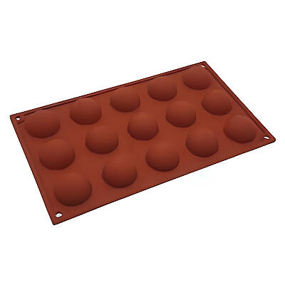 Silikomart Pasta Kek Kalıbı Yarım Küre 15'li SF005 - 4