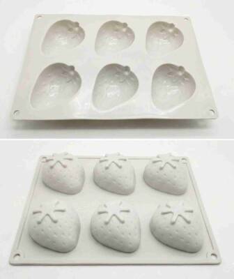 Silikon Pasta ve Kek Kalıbı - 3D Çilek - 1