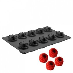 Silikon Pasta ve Kek Kalıbı - 3D Frambuaz Small - CESİL