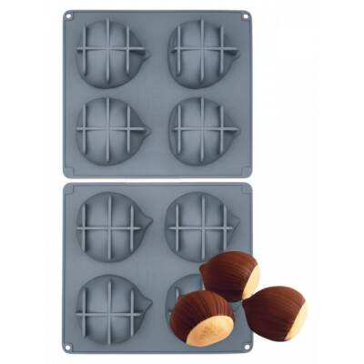 Silikon Pasta ve Kek Kalıbı - 3D Kestane - 1