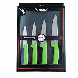 Silver 4’lü Kurban Bıçak Seti - SİNERJİ