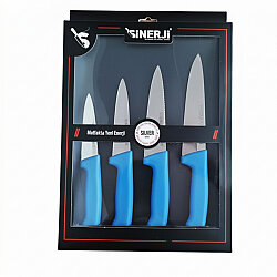 Silver 4’lü Kurban Bıçak Seti - SİNERJİ