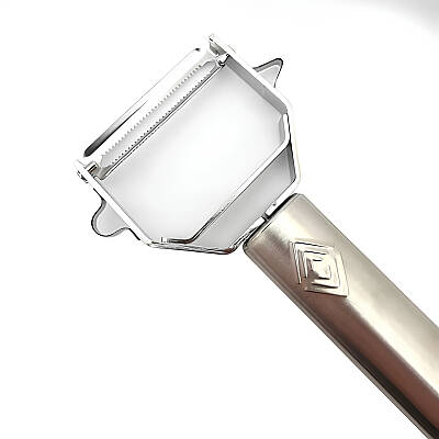 Titan Tırtıklı Soyacak 18 cm Gümüş - 2